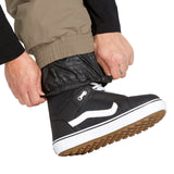 Volcom Men's Longo GORE-TEX Shell Pants - Black shell pants with a subtle pattern of diagonal stripes on the side and back pockets.
