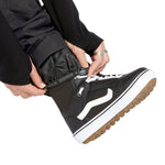 Volcom Men's Roan Shell Pant - A pair of black snow pants with a white logo on the left leg.