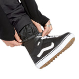 Volcom Men's Roan Shell Pant - A pair of black snow pants with a white logo on the left leg.