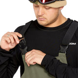 Volcom Men's V.Co Sparta Bib Overall - Olive green bib overalls with black straps and buckles.