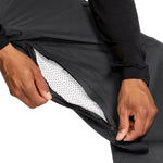 Volcom Men's Arthur 20K Shell Pant - Black pants with a zippered fly and black drawstring at waist.