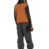 Volcom Men's Arthur 20K Shell Pant - Black snow pants with a zippered pocket on the side of one leg.