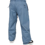 Volcom Men's Arthur 20K Shell Pant - A pair of gray snow pants with a belt and zippered pockets.