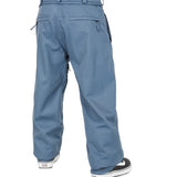 Volcom Men's Arthur 20K Shell Pant - A pair of gray snow pants with a belt and zippered pockets.