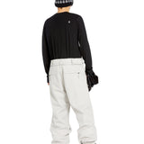 Volcom Men's Arthur 20K Shell Pant - Black snow pants with white logo on left thigh and right hip.