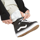 Volcom Men's Arthur 20K Shell Pant - Black pants with a white drawstring and silver snap buttons.