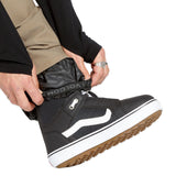 Volcom Men's Freakin' Snow Chino Pant - Black snow pants with a subtle camouflage pattern on the side of one leg.