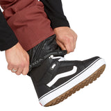 Volcom Men's Freakin' Snow Chino Pant - Black snow pants with a subtle white pattern on the side of the leg.