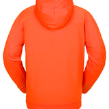Volcom Men's Hydro Riding Hoodie 2025 - A bright orange hoodie with a kangaroo pocket and drawstring hood.