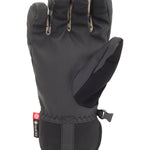 The 686 Men's GORE-TEX Linear Under Cuff Glove 2025 is a black glove with a fleece-lined insulated cuff.