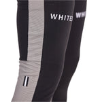 Whitespace Graphene Midweight Base Layer Bottom 2024 - A pair of black base layer bottoms with a white stripe down the side and a small logo on the left leg.