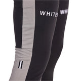 Whitespace Graphene Midweight Base Layer Bottom 2024 - A pair of black base layer bottoms with a white stripe down the side and a small logo on the left leg.