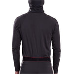 Whitespace Graphene Midweight Base Layer Top 2024 - A black base layer top with a high neck and long sleeves, featuring white graphene logos on both shoulders.
