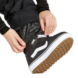 Volcom Women's Genus Stretch Pant 2025 - Black pants with a subtle gray pattern on the upper thigh area.