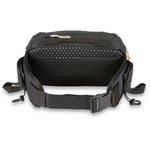 Dakine Hot Laps 2L Hip Pack - A black hip pack with a zippered pocket on top and two side pockets, featuring a mesh back panel for breathability.