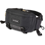 Dakine Hot Laps 2L Hip Pack - A black hip pack with a zippered top and adjustable strap, featuring a small pocket on the front.
