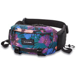 Dakine Hot Laps 2L Hip Pack - A small, rectangular hip pack with a zippered front pocket and adjustable strap in black fabric.