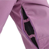 Airblaster Women's Hot Bib Shell 2025 - Black bib shell with white logo on left chest and black zipper down center front.