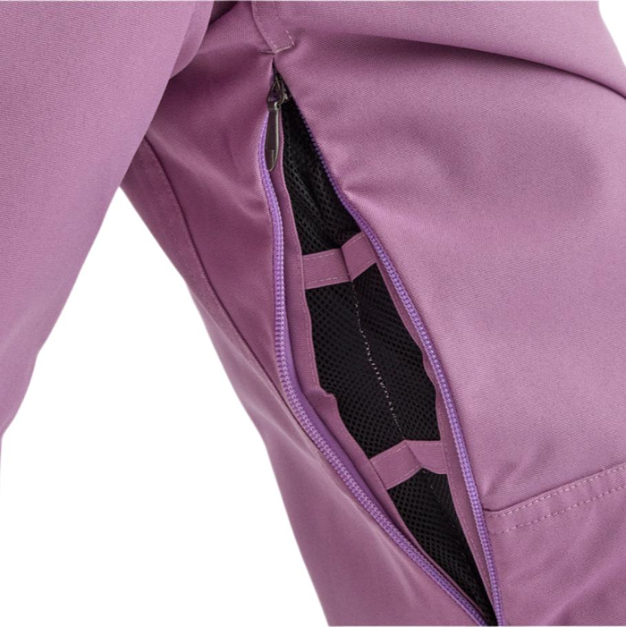 Airblaster Women's Hot Bib Shell 2025 - Black bib shell with white logo on left chest and black zipper down center front.