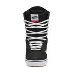 Vans Women's Hi-Standard OG Snowboard Boot 2025 - Black snowboard boot with white laces and silver eyelets.