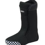 Vans Women's Hi-Standard OG Snowboard Boot 2025 - A black snowboard boot with a white checkered pattern on the toe cap.