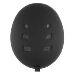 Smith Holt Helmet 2025 - Black helmet with a matte finish, featuring ventilation holes on top and a strap at the back.
