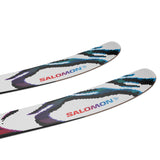 Two Salomon S/Lab QST Blank skis with a white background.