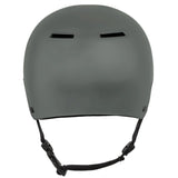 Sandbox Icon Brain Bucket Helmet 2025 - A dark gray helmet with a rounded top and two small ventilation holes near the front.