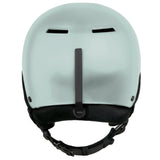 Sandbox Icon Snow Fit System Helmet 2025 - A white helmet with a black chin strap and ventilation holes on top.