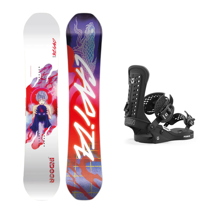 CAPiTA Indoor Survival Snowboard with Union Force Classic Snowboard Bindings 2025