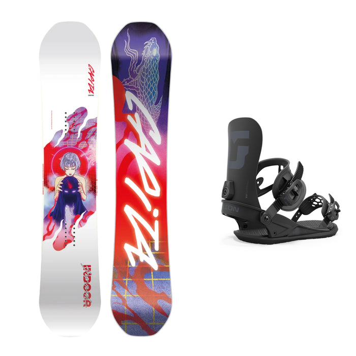 CAPiTA Indoor Survival Snowboard with Union Strata Snowboard Bindings 2025