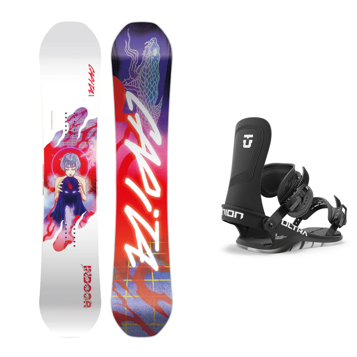 CAPiTA Indoor Survival Snowboard with Union Ultra Snowboard Bindings 2025