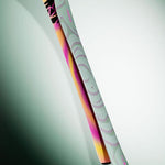 Salomon QST 100 Skis 2026 - A pair of skis with a black and white pattern on the top, featuring a distinctive "S" logo at the tip.