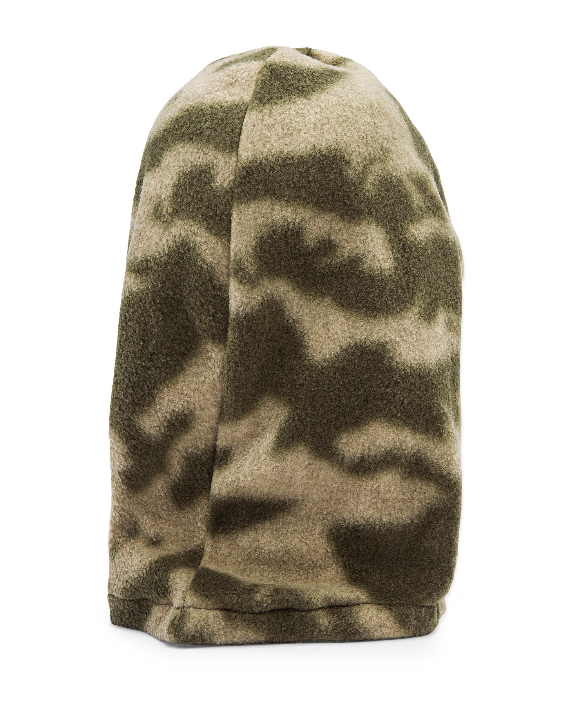 Volcom Men's Travelin Hood Thingy Neck Warmer - A camouflage-printed neck warmer with a hood and elasticated edges.