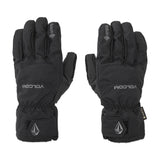 Volcom Men's CP2 GORE-TEX Glove - A black glove with a white logo on the wrist and a strap closure at the cuff.