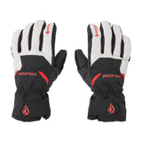 Volcom Men's CP2 GORE-TEX Glove - A black glove with red accents and a white logo on the wrist strap.