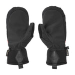 Volcom Men's Stay Dry GORE-TEX Mitt - A pair of black mittens with a textured pattern on the back and red accents on the sides.