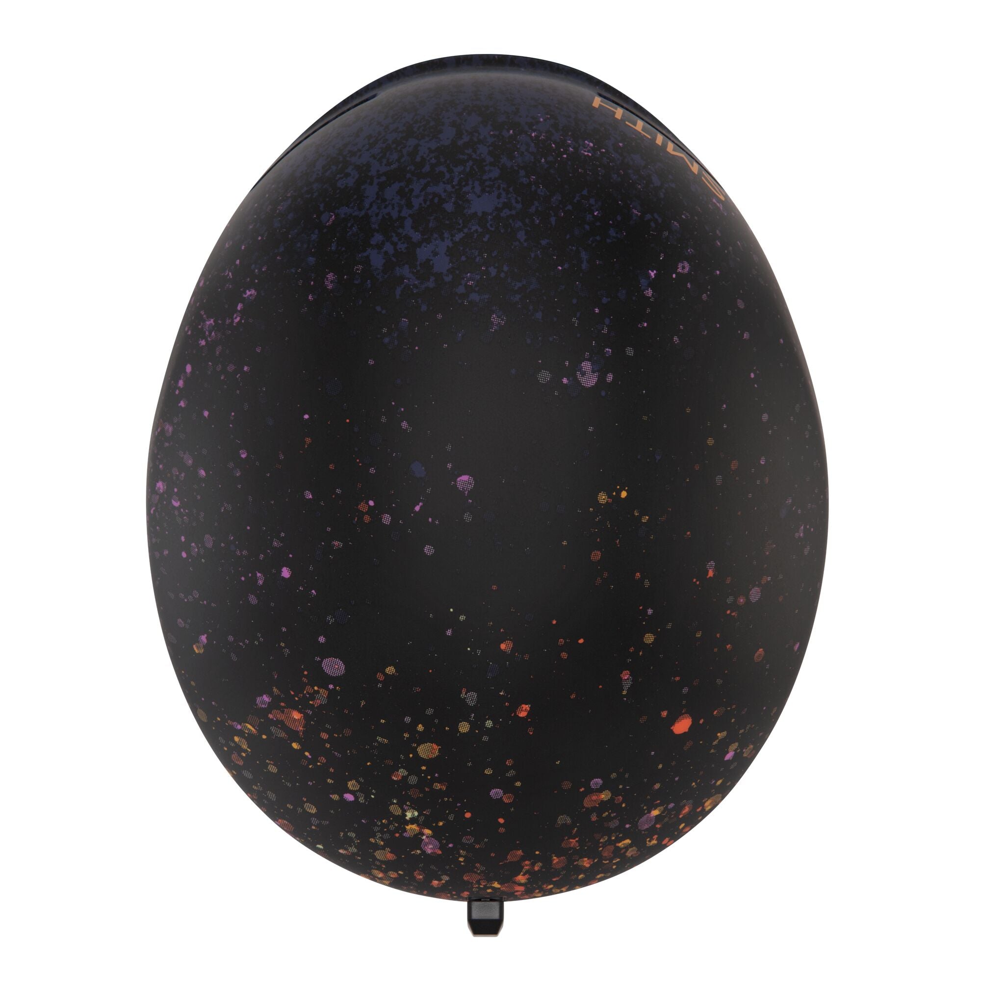 Smith Method Pro MIPS helmet, dark shell with colorful speckle pattern and rear opening.