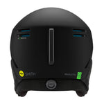 Smith Method Pro MIPS helmet, matte black front view with center channel and side vents.