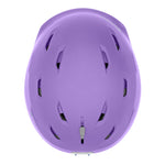 Smith Liberty MIPS helmet in purple, front view with vent cutouts