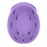 Smith Liberty MIPS helmet in purple, front view with vent cutouts