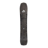 Jones Ultra Flagship Snowboard 2024 - A black snowboard with a wood grain pattern and white logo on top.