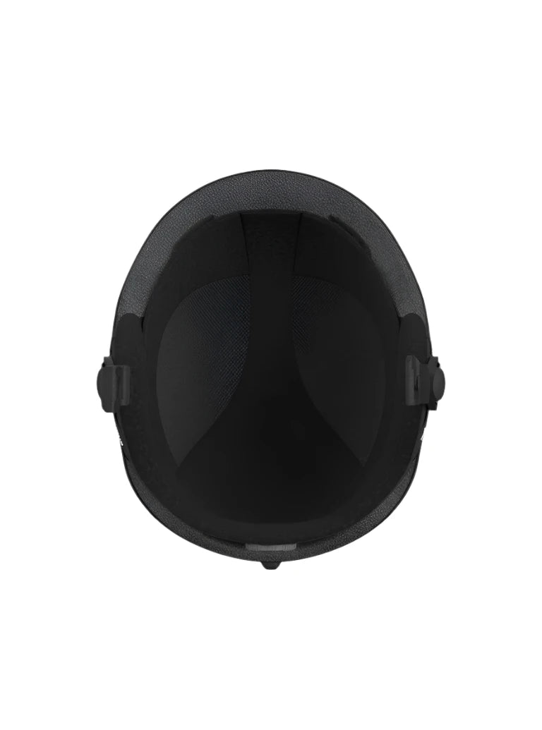 Anon Junior's Burner Helmet 2025 - Black helmet with a textured surface and a small vent on top.