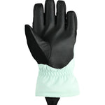 Obermeyer Junior's Lava Glove 2025 - A black glove with a textured palm and fingers, featuring a subtle pattern of small orange dots on the back.