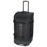 Head Kore Travel Bag 2023 - Large black duffel bag with white logo on front and two wheels at bottom.