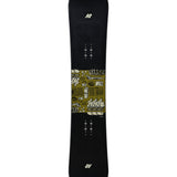 K2 Afterblack Snowboard 2025 - Black/Green Angle 1