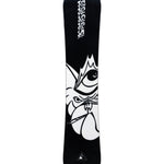 K2 x Gabe Ferguson Antidote snowboard, 2025, features a striking black and white graphic design.