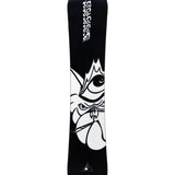 K2 x Gabe Ferguson Antidote snowboard, 2025, features a striking black and white graphic design.
