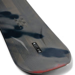 K2 Antidote snowboard 2025 features a black base with red graphics.