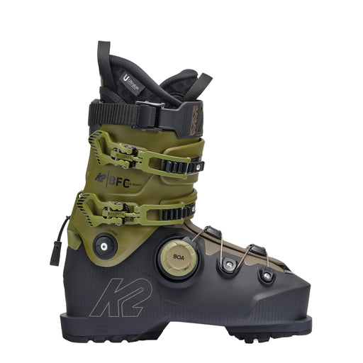 K2 BFC 130 B.O.A Ski Boot 2025 - Grey/Green Angle1